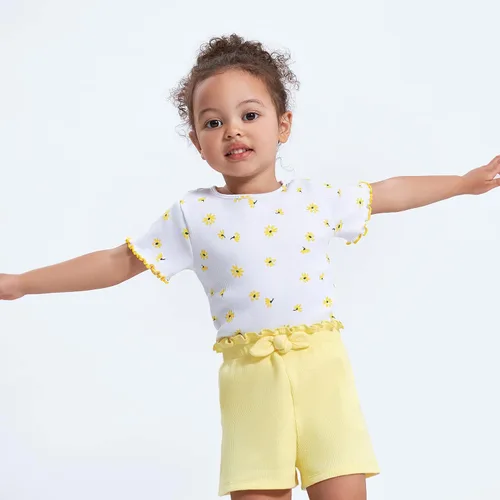 Vista 6 de Gerber Paquete de 3 pantalones cortos de punto sin cierre para niña