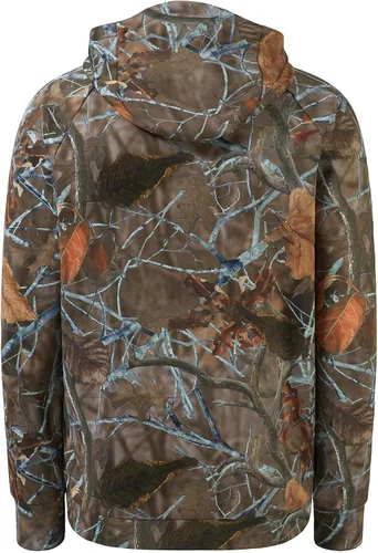 Vista 2 de BASSDASH Sudadera con capucha de forro polar para hombre con polaina para el cuello, resistente al agua, para caza, FS18M
