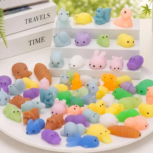 Vista 3 de 205 PCS Squishy Toys, Mochi Squishy Fidget Toys, Kawaii Mini Squishies 205-multicolor