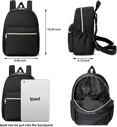 Vista 2 de Bonita mochila pequeña y ligera repelente al agua para niños y adultos, mini, Casual
