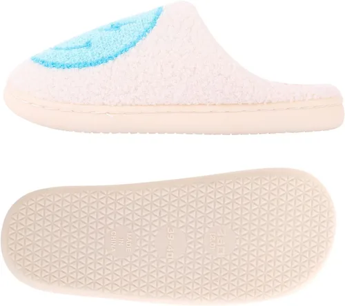Vista 2 de Bad - Pantuflas de conejito para mujeres y hombres, suaves y mullidas, cálidas, acogedoras, con corazón, pantuflas de felpa sin cordones