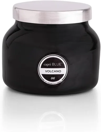 Vista 12 de Capri Blue Volcano Velas perfumadas – Velas en tarro de cristal de lujo para el hogar perfumadas con frutas tropicales y cítricos azucarados, mezcla