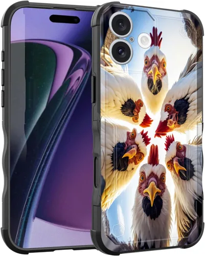 Vista 67 de Funda para iPhone Air, [doble capa] [protección contra caídas de grado militar de 10 pies] Funda resistente a prueba de golpes para iPhone Air