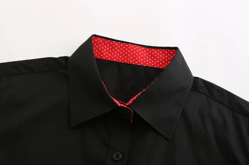 Vista 3 de Women Short Sleeve Button Down Shirts Cotton Camisa Manga Corta para Mujer