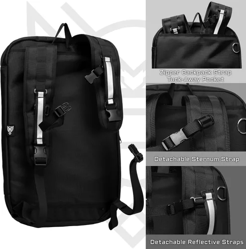 Vista 4 de Bolsa FLEX Faraday para laptops, tabletas y dispositivos electrónicos de tamaño mediano ~ Defensa de seguimiento/piratería ~ Backwoods Camo
