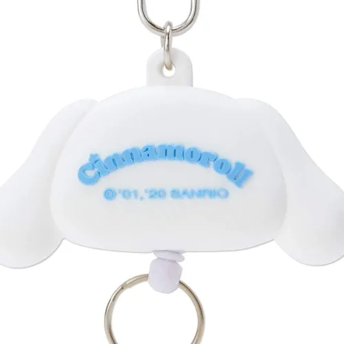 Vista 4 de Sanrio Llavero de carrete facial Hello Kitty, Blanco