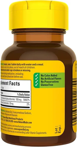 Vista 4 de Nature Made Vitamina B-6 100 mg comprimidos 100 ea (paquete de 4)