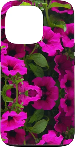 Vista 10 de iPhone 16 Purple Petunia Floral Cool Garden Plant Flower Gardener Gift Case