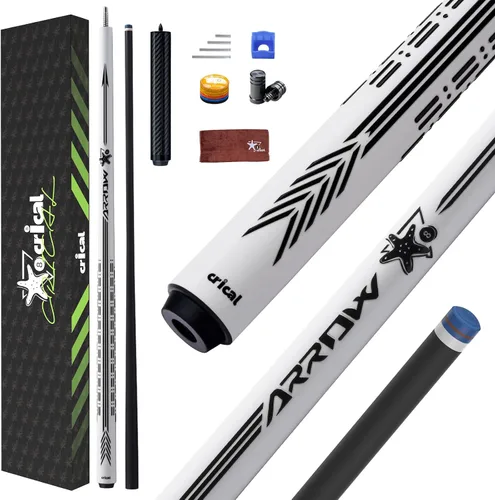 Vista 23 de CRICAL Carbon Fiber Pool Cue Stick, Pro Taper Shaft Low Deflection