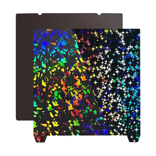 Vista 9 de IdeaFormer-3D Placa de construcción H1H suave 235x235mm, placa de cama de acero primavera Rainbow Streak+Phantom Beam H1H con placa de construcción