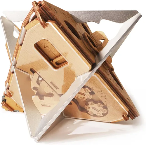 Vista 10 de Caja de rompecabezas antigravedad PUZZLE POTATO - Rompecabezas 3D para cerebro para adultos - Cofre del tesoro de madera - Caja de rompecabezas