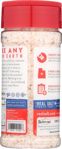 Vista 4 de Redmond Real Sea Salt - Natural sin refinar Kosher, sin gluten, coctelera de 10 onzas