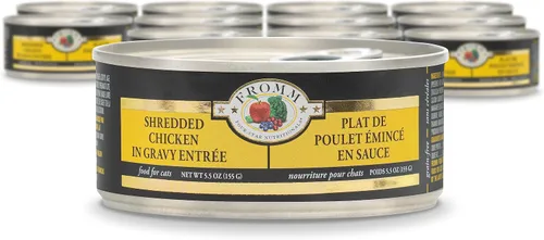 Vista 20 de Fromm Four-Star Nutritionals - Comida húmeda de primera calidad en paté de carne y venado para gatos, receta de carne de res, caja de (12) latas