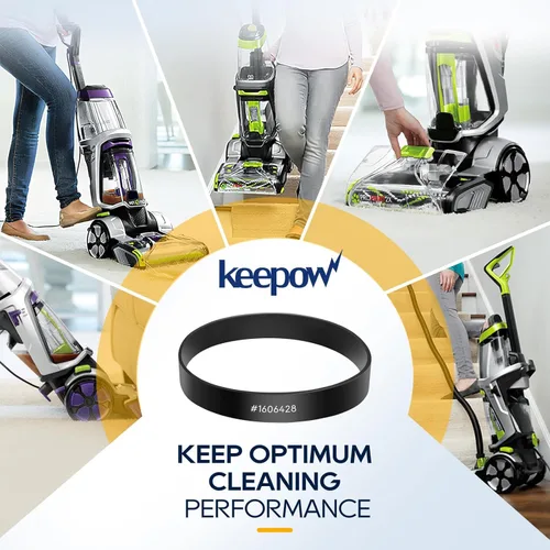 Vista 8 de KEEPOW 1606428 - Correa de repuesto compatible con modelos Bissell ProHeat 2X Revolution 1548 1550 1551 35799, paquete de 2