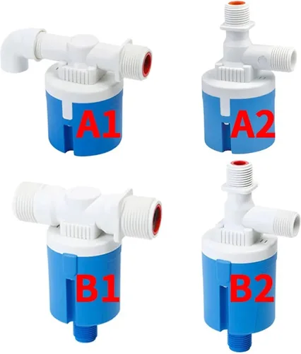 Vista 2 de 6pcs Water level controller, float ball valve switch, water stop valve, fully automatic water tower control valve 1/2" 3/4" 1 Inch(DN15,A1)