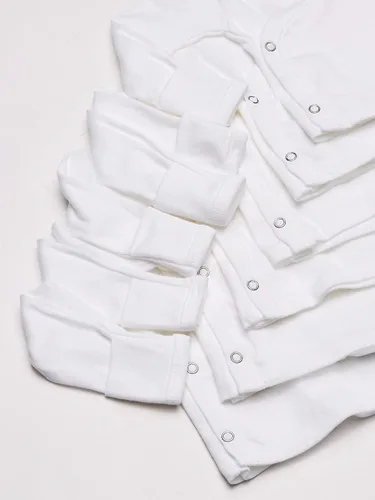 Vista 3 de Gerber Paquete de 6 camisas de manga larga con cierre lateral para bebé niña