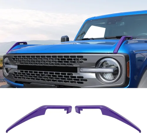 Vista 10 de Cubierta de Bisagra Compatible con Capó del Motor para Ford Bronco 2021-2025, Kit de 2 Piezas de Accesorios Decorativos Exteriores de Trim Trail