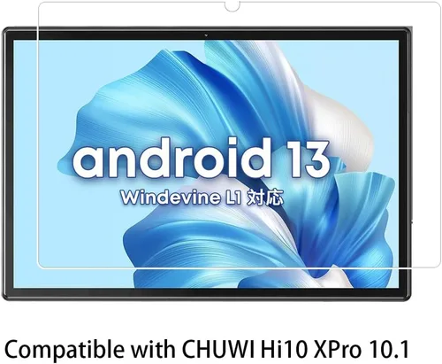 Vista 2 de Walieoka - Protector de pantalla compatible con CHUWI Hi10 XPro de 10.1 pulgadas, película protectora de vidrio templado de dureza 9H, resistente a