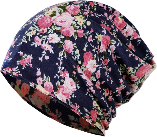 Vista 20 de JarseHera Gorro holgado de mujer con encaje de algodón, gorros para quimioterapia, gorros para el cáncer, turbante