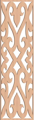 Vista 33 de Keene Paneles de pared decorativos de madera con calado, 9 3/8 pulgadas de ancho x 24 3/8 pulgadas de alto x 1/4 de alto, abedul Birch