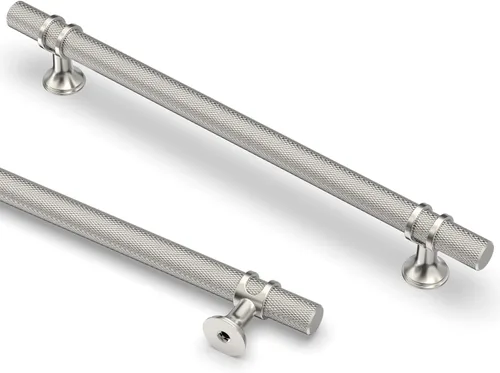 Vista 28 de Asidrama - Paquete de 10 manijas para gabinete de cocina de 3 pulgadas (76mm) de color negro mate y bronce champán, tiradores para gabinete