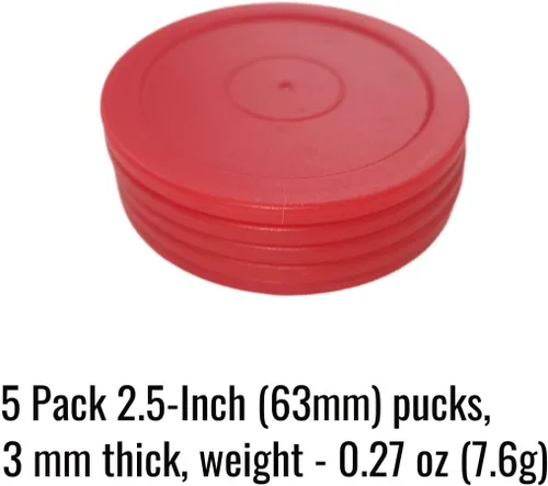 Vista 3 de 63mm Air Hockey Pucks, 3mm Thick, 7g