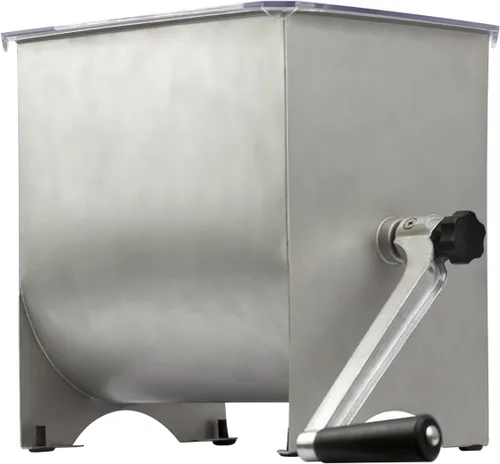 Vista 2 de Chard MM-102, Mezclador de carne con tolva de acero inoxidable, 20 libras, plata