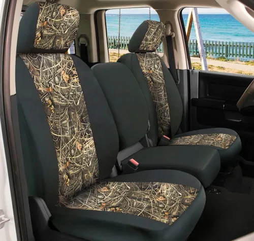 Vista 3 de CarsCover Fundas de neopreno para asiento delantero de automóvil, ajuste personalizado para Dodge Ram 1500 2500 3500 Pickup Truck 2017-2018, fundas