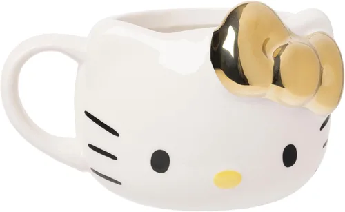Vista 25 de Silver Buffalo Sanrio Hello Kitty and Friends Badtz-Maru - Taza de cerámica esculpida en 3D, 20 onzas