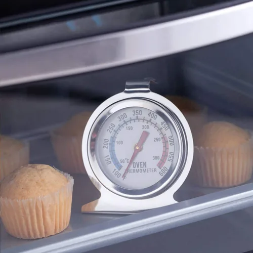 Vista 3 de Lightbeam - Termómetro de horno con esfera de 2 pulgadas con rango de temperatura de 100 °F a 600 °F, termómetro de cocina con esfera grande