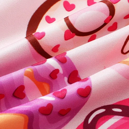 Vista 8 de Falda de verano para niñas pequeñas, vestido sin espalda con tirantes y estampado de helado