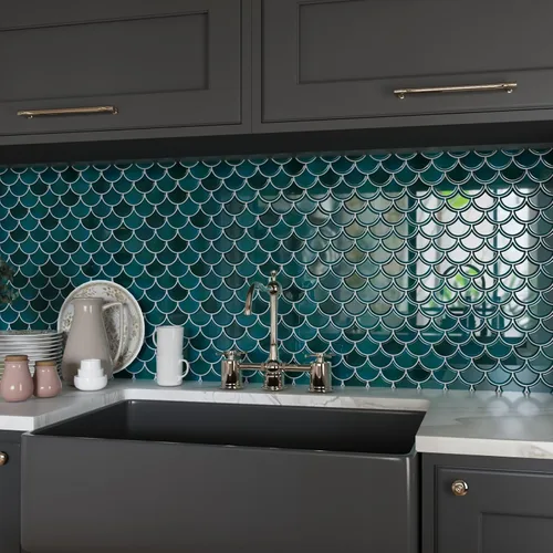 Vista 12 de CRE8TIVE 4 hojas de azulejos adhesivos para salpicaduras de cocina, azulejos adhesivos para salpicaduras en muro de 12 x 12 pulgadas, azulejos