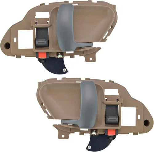 Vista 33 de TRQ Juego de 2 manijas de puerta interior trasera cromada y cachemira para Chevy GMC