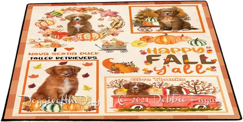 Vista 9 de Doggie of the Day Nova Scotia Duck Tolling Retriever Dogs Floor Mat - 4th of July Independence Day - Best Dog Doormat - Protector Decor - Unique