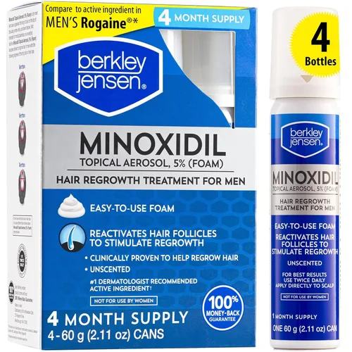 Vista 9 de Berkley Jensen Espuma de minoxidil para hombre para pérdida de cabello y regeneración del cabello, tratamiento tópico de minoxidil