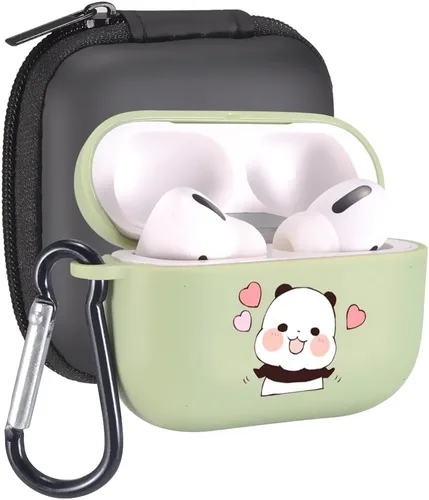 Vista 40 de Funda de mariposas rosas para AirPods Pro con llavero, diseño de animales lindos funda protectora de TPU suave compatible con AirPods Pro Charging