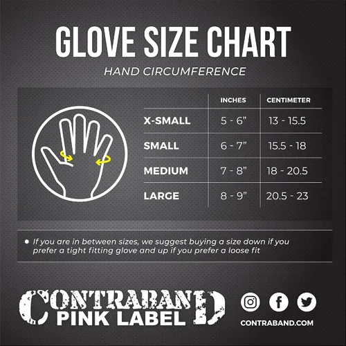 Vista 2 de Contraband Pink Label 5307 Guantes de entrenamiento de diseñador para mujer Tela de malla de diamante de bajo sudor con palma de silicona