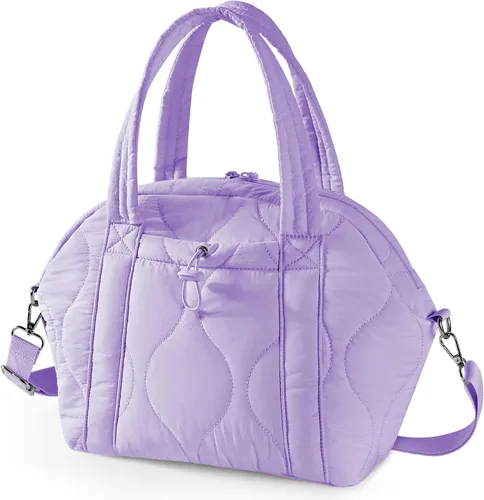 Vista 7 de WONDAY Bolsas de almuerzo aisladas para mujer, bolsa de almuerzo acolchada negra de 12 litros con correa para el hombro, impermeable, a prueba