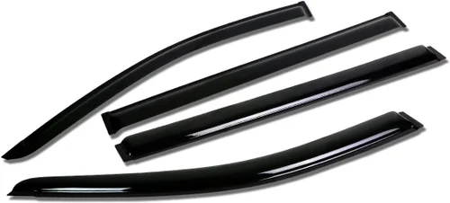 Vista 28 de Auto Dynasty 2 piezas viseras de ventana con cinta adhesiva protector de lluvia compatible con Dodge Stratus Chrysler Sebring 2001-2005 Cupé de 2