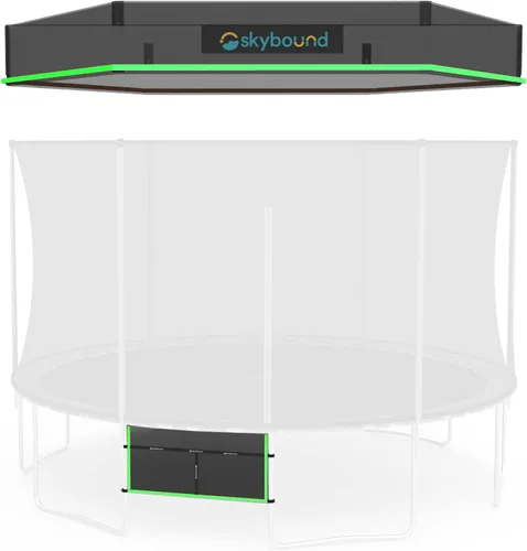 Vista 4 de SkyBound Funda de trampolín recreativo – Trampolín redondo al aire libre – Cubiertas de protección solar resistentes para trampolines redondos