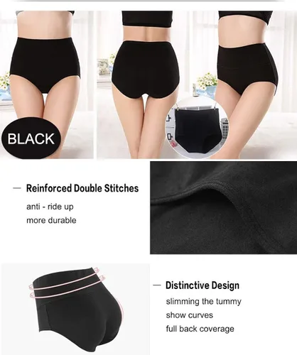 Vista 5 de ANNYISON - pantaletas para mujer de algodón suave cintura alta transpirables unicolor