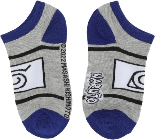 Vista 6 de Bioworld Naruto Ramen - Calcetines tobilleros juveniles (6 pares), Multi colorido
