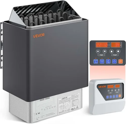 Vista 15 de VEVOR - Calefactor de sauna, estufa eléctrica de sauna de 220V, calentador de sauna para baño de vapor con temporizador de 3h y temperatura