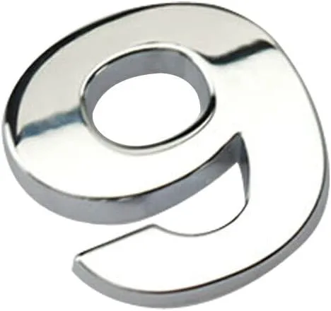 Vista 40 de Anso 1x Pegatina para Parachoques de Coche Auto de Metal Cromado DIY Letras 3D Digital Alfabeto Emblema