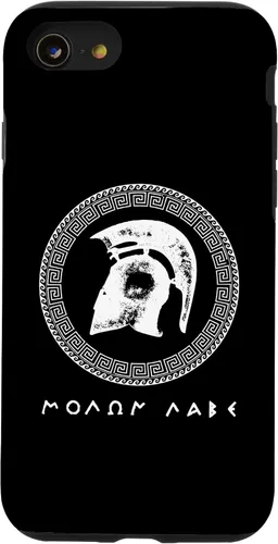 Vista 8 de Carcasa para iPhone 12 mini Molon Labe Spartan Warrior Helmet Antigua Guerra Griega