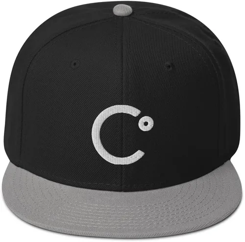 Vista 7 de Celsius Cryptocurrency Logo Hat (Gorra Snapback de mezcla de lana bordada)