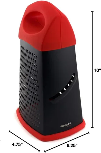 Vista 5 de BergHOFF CooknCo - Rallador antiadherente, 10 pulgadas, color plateado