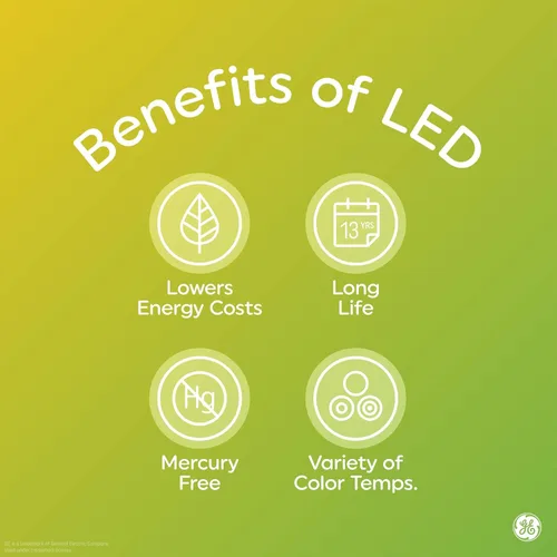 Vista 10 de GE Refresh Bombillas LED, 75 W, luz diurna, bombillas PAR30L para exteriores (paquete de 2)