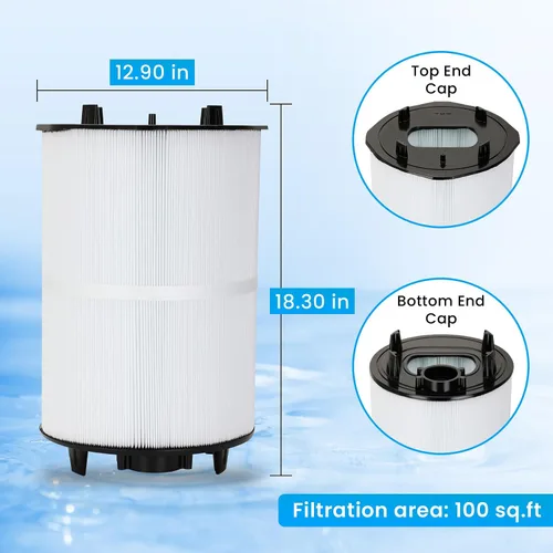 Vista 3 de 27002-0100S Pool Fliter, repuesto para módulo de filtro sta-rite 27002-0100S, compatible con sta-rite PLM100 y System 2 Medios modulares