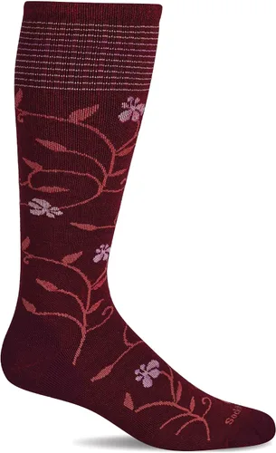 Vista 5 de Sockwell Calcetines de compresión graduados moderados para mujer, ajuste de pantorrilla ancha Ceniza